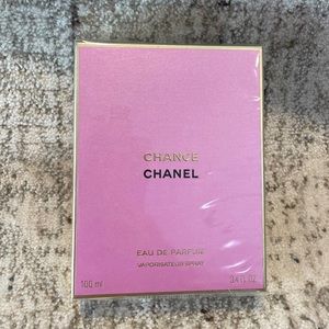 CHANEL Chance Eau de Parfum
Unopened NIB (in plastic wrap) 
3.4 fl oz/100 mL